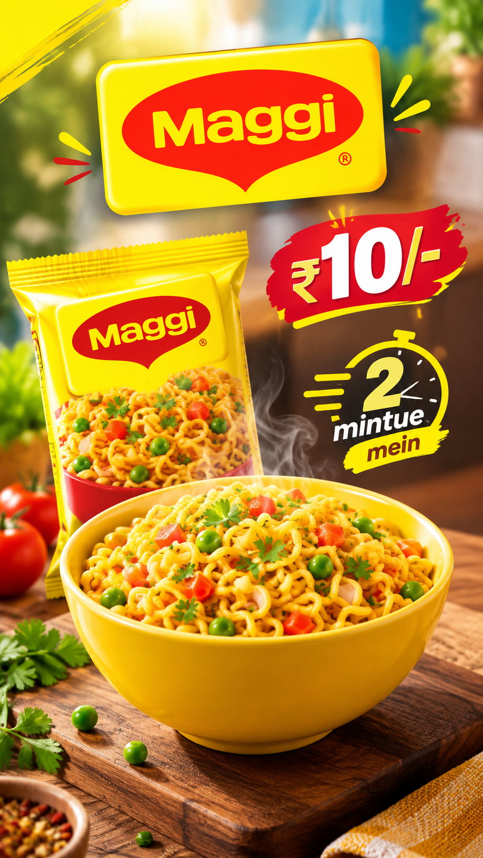 MAGGI 2 MINUTE NOODLES RS 10 PACK